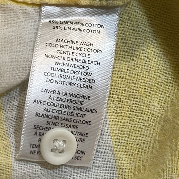 beachlunchlounge striped button down sleeveless shirt • Size XS - Picture 9 of 12